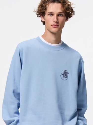 GU x EVANGELION Sweat Pullover Ayanami Rei M Japan NEW - Picture 8 of 9