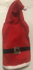 Novelty Santa Outfit For Dog Hooded Christmas Coat Costume