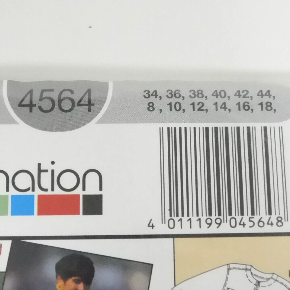 Burda 4564 Misses Jacket Skirt Pants Capri Button Up Shirt Pattern Sz 8-18 Uncut - Image 3 of 4