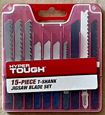 15-Piece T-SHANK JIGSAW BLADE SET (Hyper Tough)