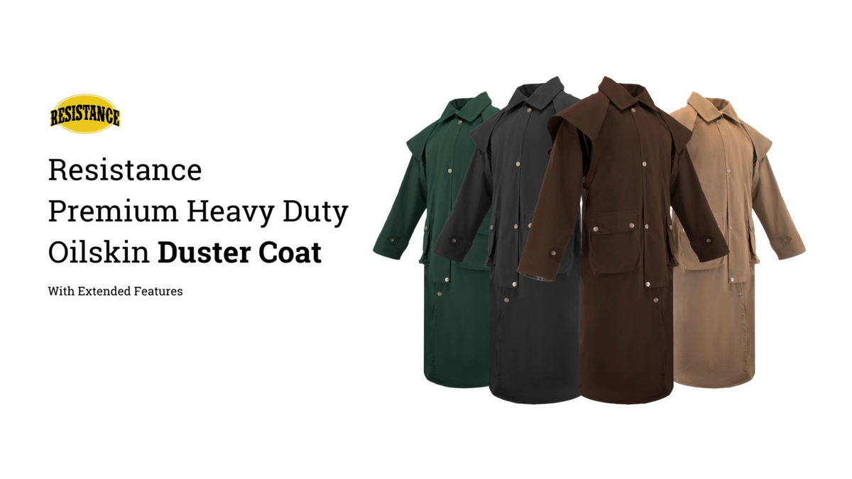 その他 yy Premium Unisex Western Long Duster Oilskin Jacket Waterproof Coat