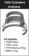 Hydro-Line Cylinders 5/8" x 1.5"&up HR5 Rod Seal Kit SKN5-681-05 (URETHANE)