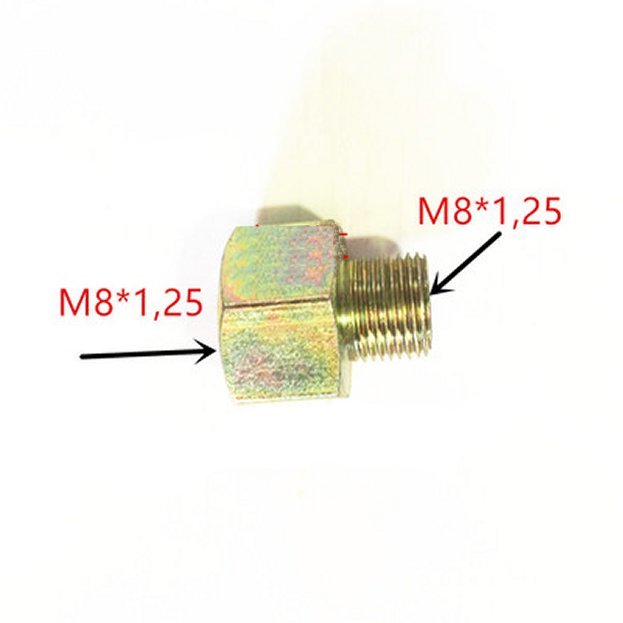 Hydraulic Metric Fitting M8 M8X1.25 Male to Female Adapter JS eBay