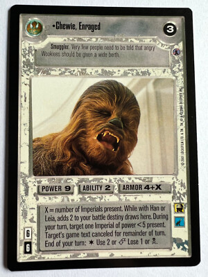 Chewie, Enraged Premium | Light Side | Reflections III 3 Star Wars CCG