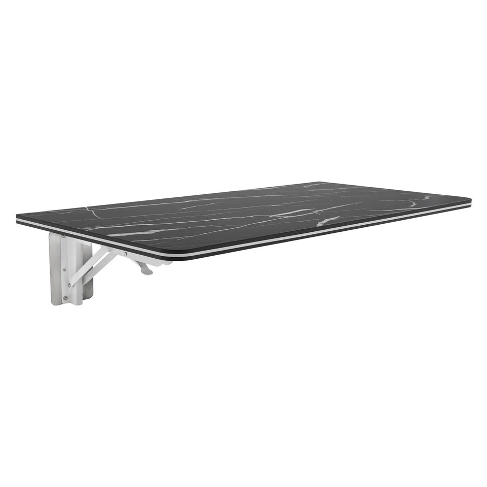 Folding Wall Desk, Wall-mounted Folding Table, Wall Mounted Folding Table Black - Image 4 of 4