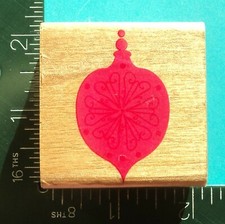 CHRISTMAS ORNAMENT Rubber Stamp 2B