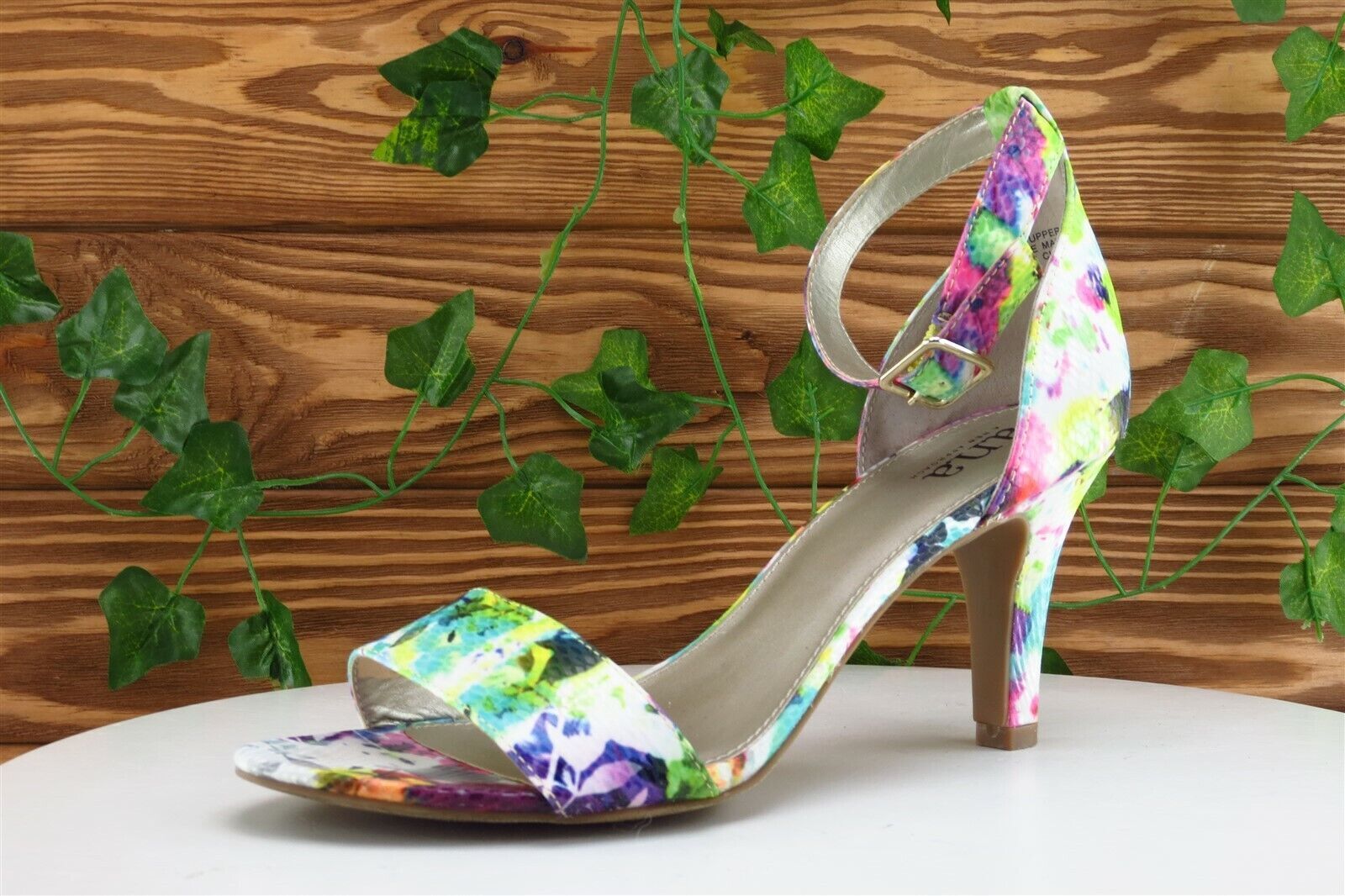 APL sandali donna tessuto cinturino alla caviglia multicolore a.n.a taglia 8 5 M