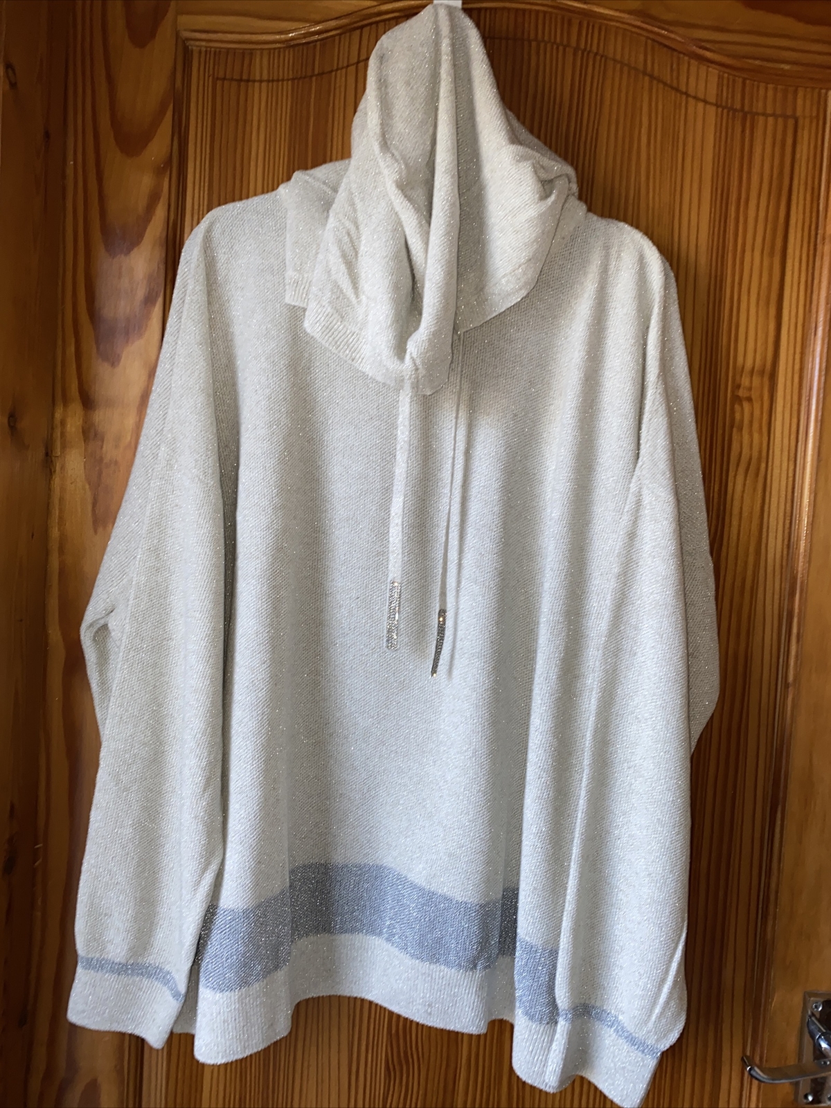 River Island Ladies Hoodie Hoody Jumper Medium New Tags Glitter