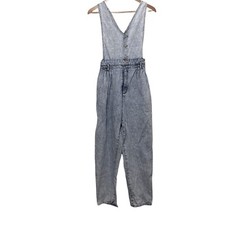 Vintage Acid Wash Overalls Jumper size Medium 80s Gitano Denim