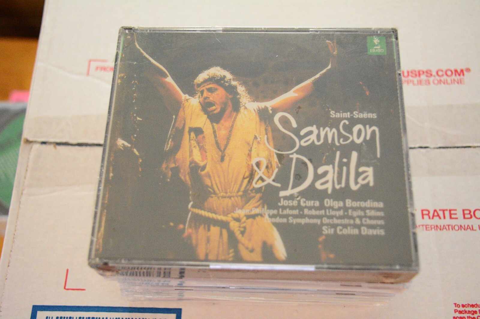 SAINT SAENS "SAMSON & DALILA" CD 2 DISC [SEALED] DISTRESSED SEAL ERATO