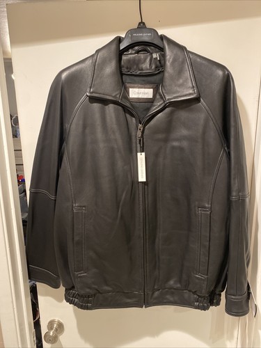 calvin klein leather jacket men | eBay