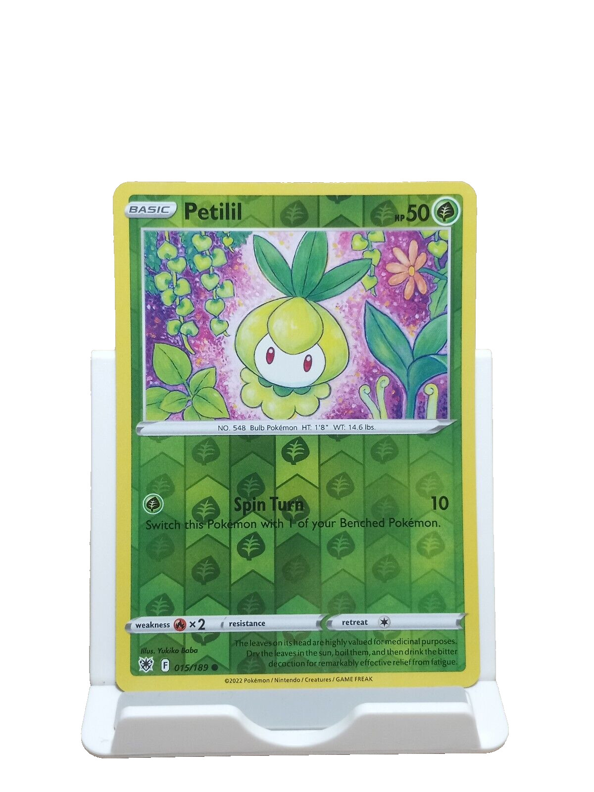 Petilil 015/189 Reverse Holo Astral Radiance Pokemon Card