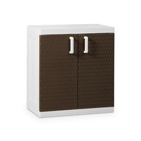 Toomax Rattan Line Xl Short Storage Unit Without Shelves, White/brown on sale Toomax Rattan Line Xl Short Storage Unit Without Shelves, White/brown on sale