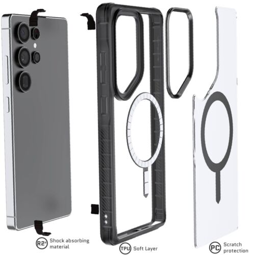 Samsung Galaxy S25 Ultra Case Clear MagSafe Magnetic Phone Cover Ghostek COVERT - Picture 20 of 52