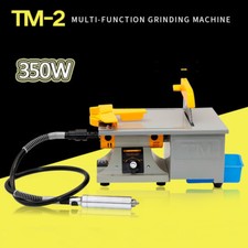 350W Jewelry Polishing Machine Gem Rock Buffer Bench Lathe & Grinding Machine