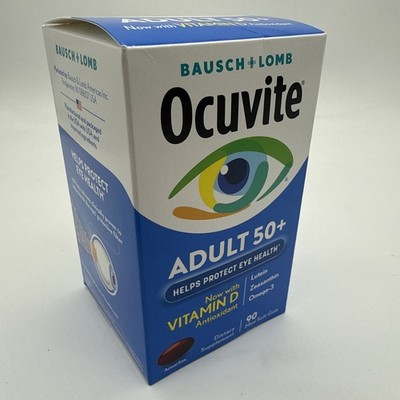 Bausch + Lomb Ocuvite Adult 50+ 90 Soft Gels Eye Health New Free Shipping 04/27