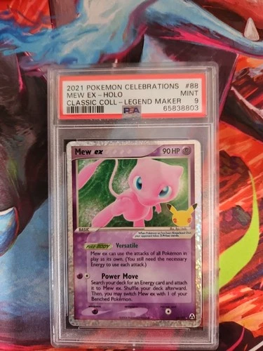 2021 Pokemon Celebrations Mew EX Holo Classic Collection #88 PSA 9