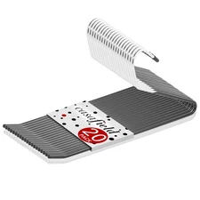 20 Open Ended Pants Hangers Non-Slip for Trousers Slacks Jeans Skirts Shorts