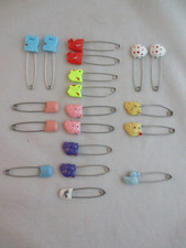 Mixed Lot of 19 Vintage  New Baby Diaper Pins