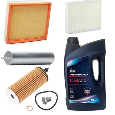 FULL PREMIUM 5L 5W30 4 FILTERS SERVICE KIT FOR BMW 420d 425d F33 F83 2013-2020