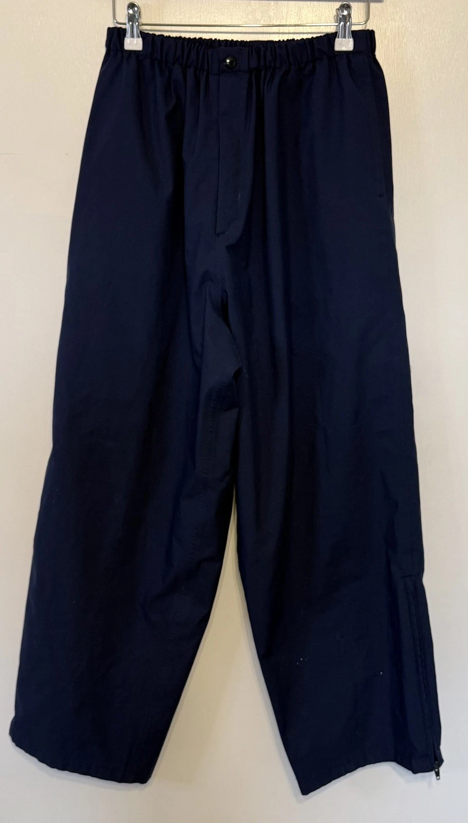 Vintage Forrester’s Outerwear Golf Rain Pants – Made in USA – Navy – Size Large