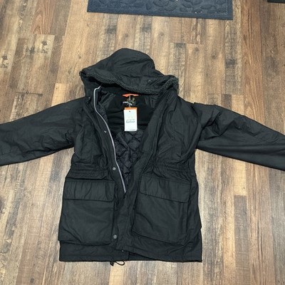 J Crew Barbour  Fenton wax jacket M0788 Large Black