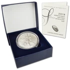 2019 W American Silver Eagle Burnished 1 oz .999 US Mint $1 Coin OGP  ~ PRISTINE