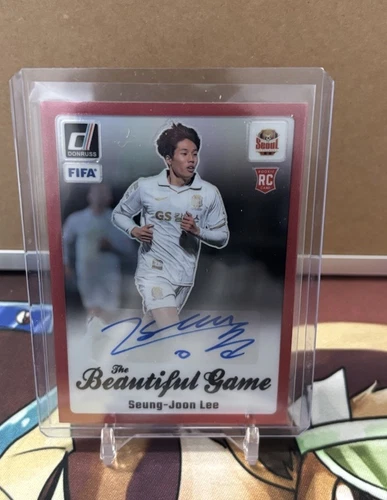 2023-24 Donruss Soccer The Beautiful Game Autographs Red Seung-Joon Lee /3 RC