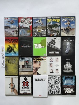 RARE OOP 20 Skateboarding DVD Lot Yeah Right Menikmati DC SEALED