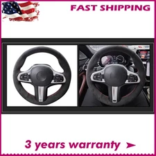 Steering Wheel Cover Real Leather Wrap For BMW M2 M3 M4 M5 X2 X4 X5 X6