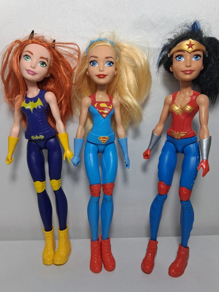 Экшн-фигурки Mattel DC Comics Superhero Girls 12 дюймов лот из 3 кукол бывшие в употреблении - Изображение 2 из 4