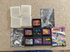 Sega Game Gear Lot of 7 Sonic the Hedgehog 2,Batman Robin, Ms Pac-Man,lion King