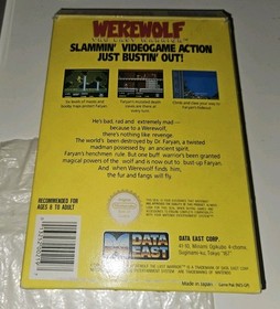WEREWOLF NINTENDO NES PAL ESPA&Ntilde;A COMPLETO RARO DE VER EN ESE ESTADO 8 BITS RARO