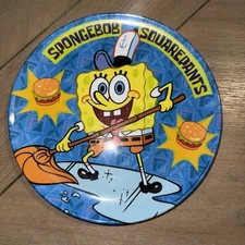 Vintage 2004 SpongeBob Plate Melamine Nickelodeon Zak Designs