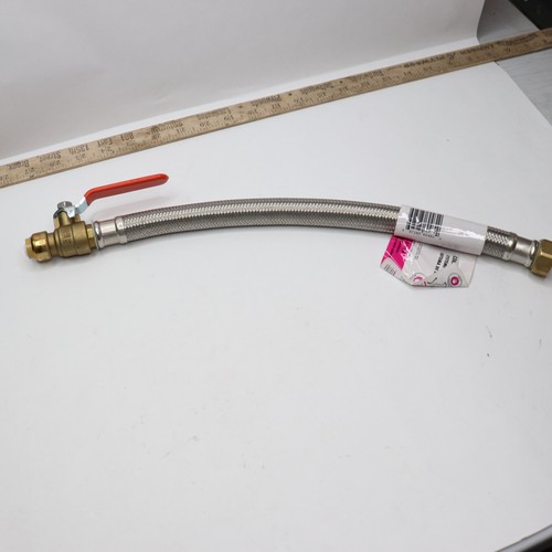(1-Pk) SharkBite Flexible Water Heater Connector Stainless Steel U3068FLEX18BVLF
