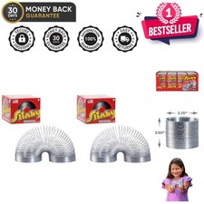 Pack of 2 Slinky 2.75-inch Metal Toys - Engage Creativity  Fun