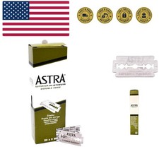 Platinum Double Edge Safety Razor Blades - 100 Count for Smooth Shaves