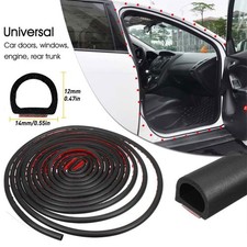 16FT Car Seal Door D-Shape On Stick Strip Edge Protector Rubber Trim Classic AU