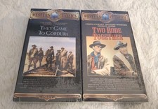 COLUMBIA PICTURES Western Classics 2 VHS Lot Brand New/Sealed  CORDURA Two Rode