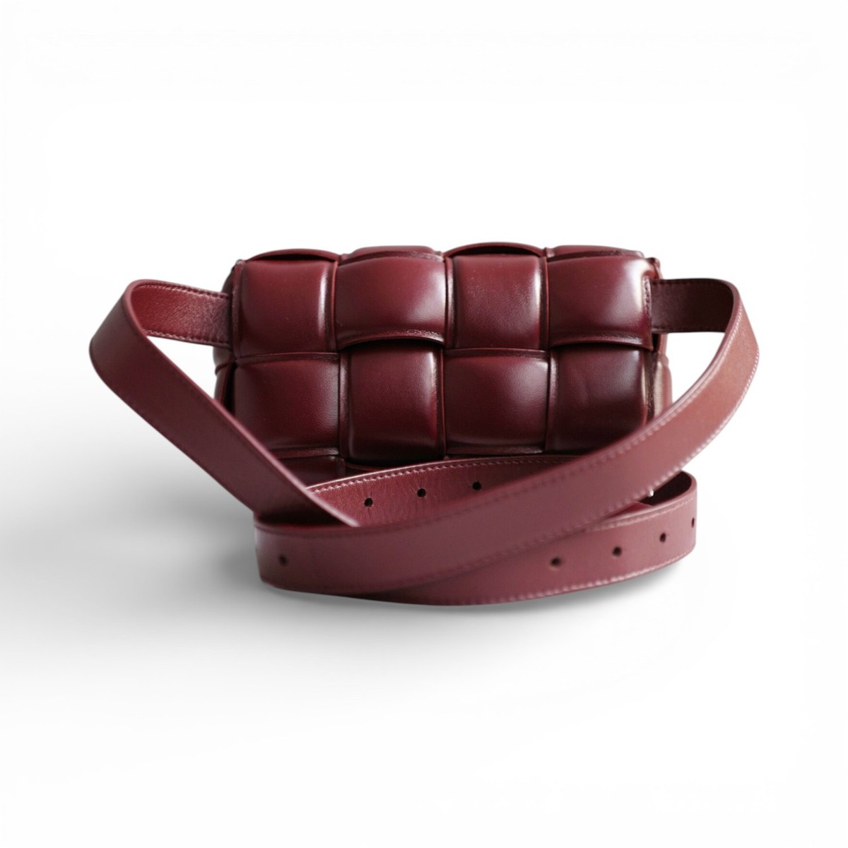 Bottega Venetta suede burgundy belt display picture 1