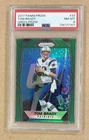 2017 PANINI PRIZM GREEN PRIZM #33 TOM BRADY PSA 8 NM-MT