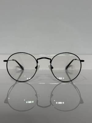 Far Distance Nearsighted Glasses Black Round Metal Myopia  -.50 To -3.00