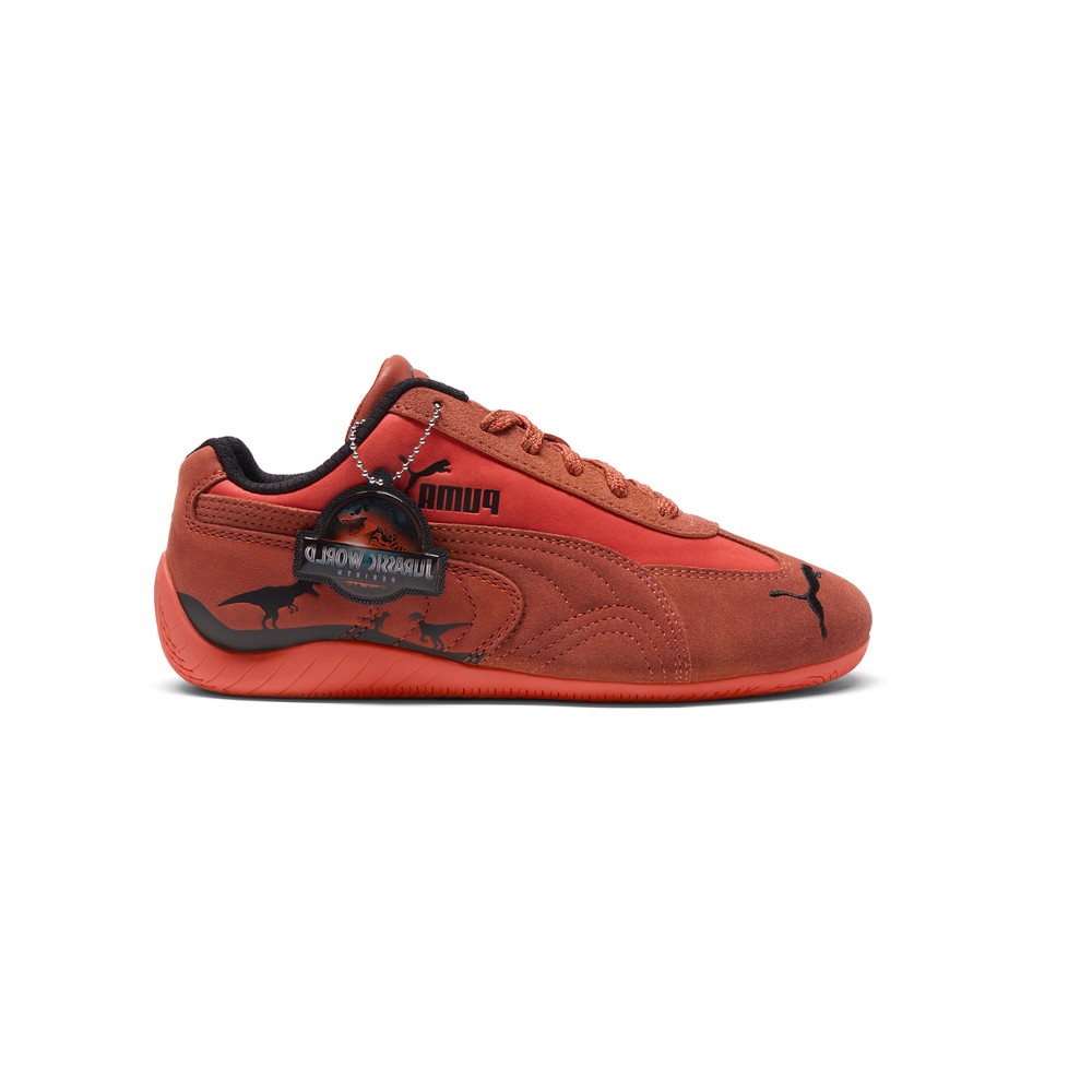 PUMA Speedcat Jurassic World Land Lace Up  Youth Boys Red Sneakers Casual Shoes