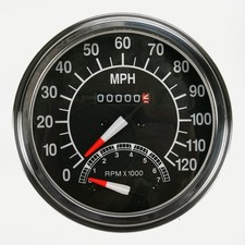 Drag Specialties Ds-243870 5 Fl-style 21 Speedometer Tachometer 68-84 Harley