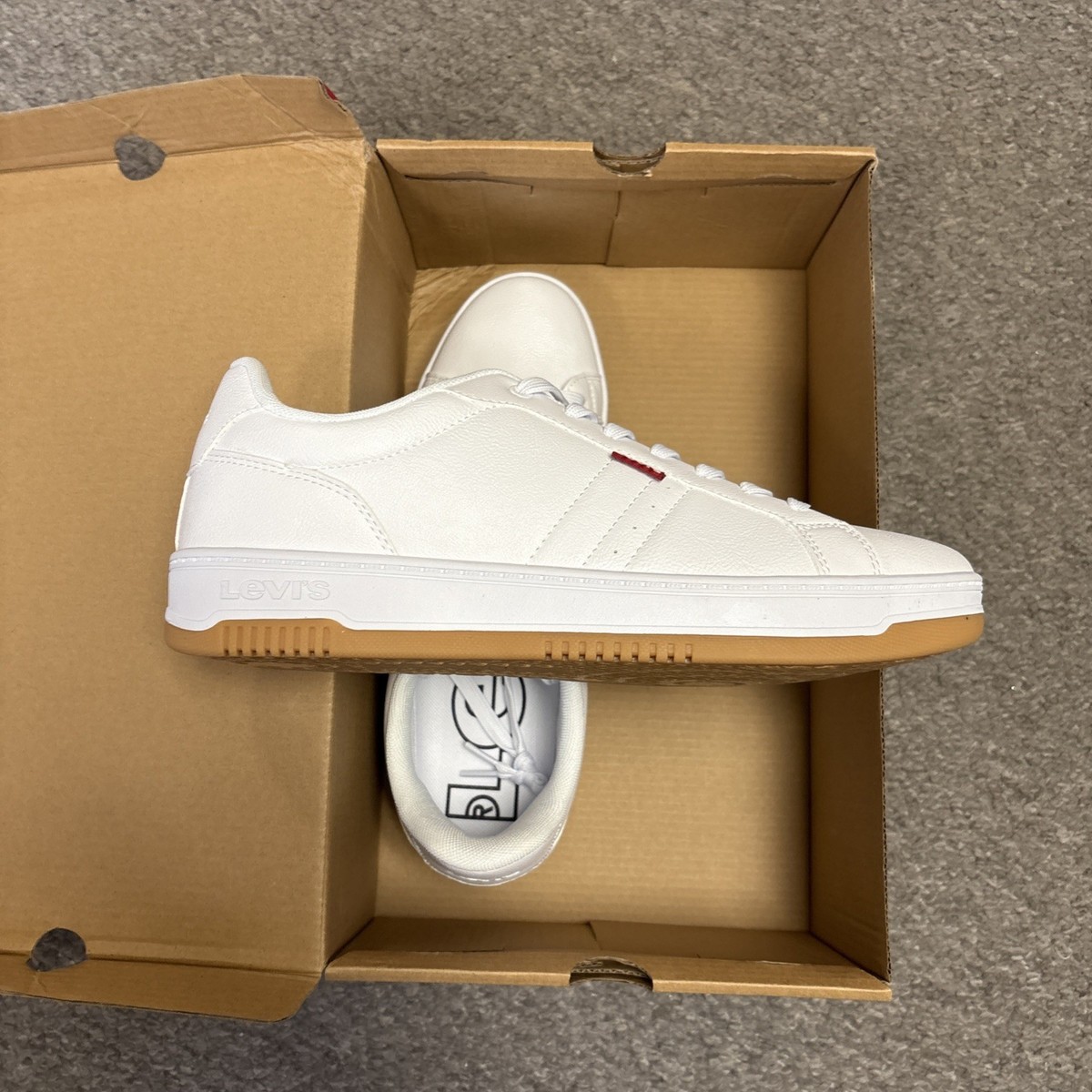 Levis Mens White Size 9.5 Sneakers Deacon | eBay