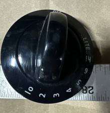 Frigidaire black gas burner control knob part # 318196141 stove range cooktop