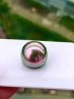 Huge 12mm Natural South Sea Genuine Peacock Greenish Round Loose Pearl 5AAA