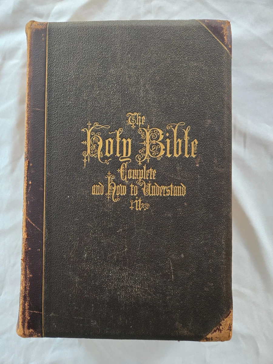 Leather Christianity, Bibles 1850-1899 Antiquarian & Collectible