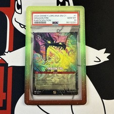 2024 DISNEY LORCANA C1 PARTICIPATION PROMO 1 DRAGON FIRE PSA 10