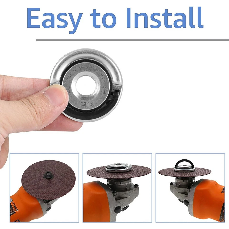 2 Stück M14 Schnellspannmutter Winkelschleifer Spannmutter Schraube Flex - Bild 3 von 4